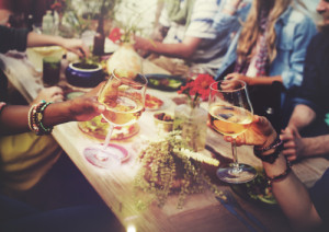 Family, friends, good food. That's all we need in life